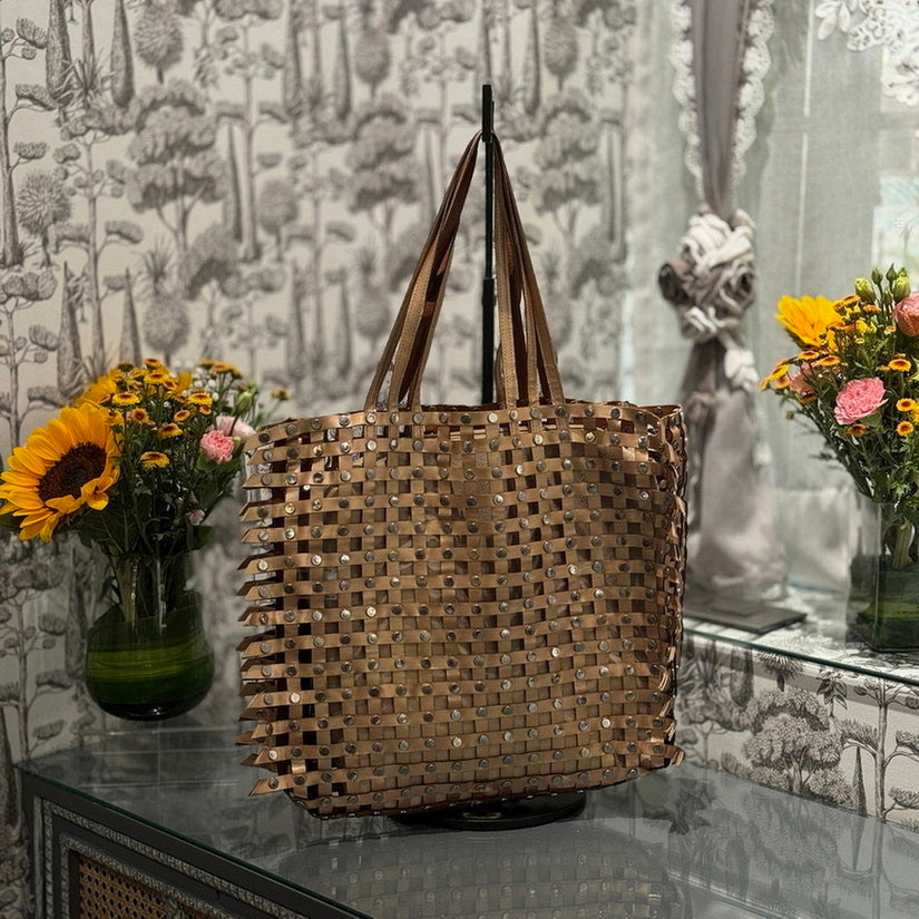 Rivet Reversible - Tan & Brown Large