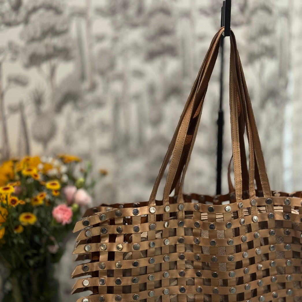 Rivet Reversible - Tan & Brown Large