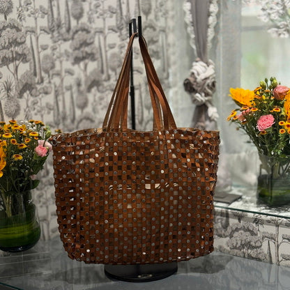 Rivet Reversible - Tan & Brown Large