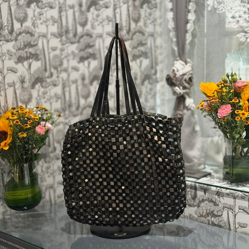 Rivet Reversible - Black & Multicolor Large