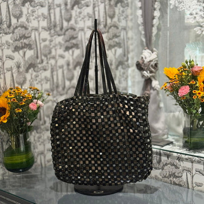 Rivet Reversible - Black & Multicolor Large