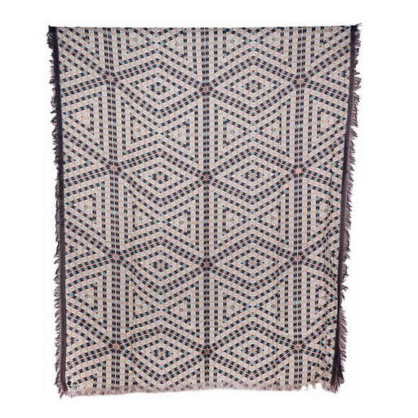 Twill Pashmina Embroidered Shawl - Kaleidoscope