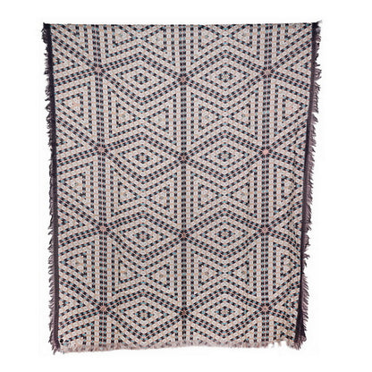 Twill Pashmina Embroidered Shawl - Kaleidoscope