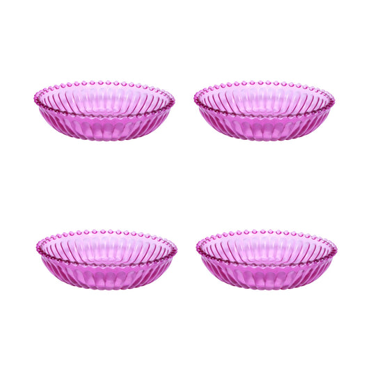 Mini Table Essentials - Dotted Nibbler Pink (Set of 4)