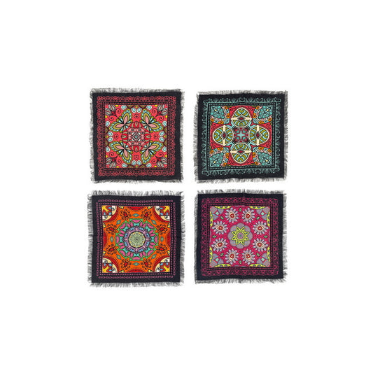 Napkin Sets - Mandala Obasi Cocktail Black (Set of 4)