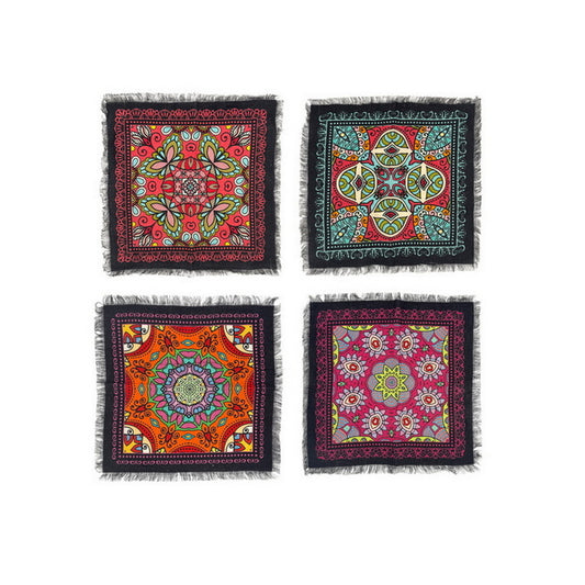 Napkin Sets - Mandala Obasi Dinner Black (Set of 4)