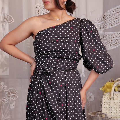 Polka Dot - Starry Wrap Co-Ord Set