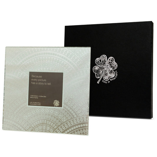 Photo Frame - Paper Doily Moondust Square