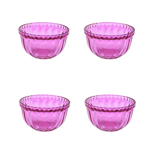 Mini Table Essentials - Dotted Soup Bowl Pink (Set of 4)