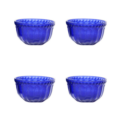 Mini Table Essentials - Dotted Soup Bowl Royal Blue (Set of 4)