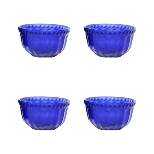 Mini Table Essentials - Dotted Soup Bowl Royal Blue (Set of 4)
