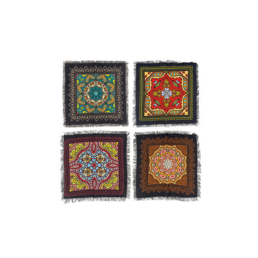 Napkin Sets - Mandala Kirost Cocktail Black (Set of 4)