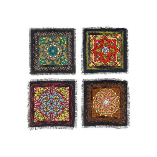 Napkin Sets - Mandala Kirost Dinner Black (Set of 4)